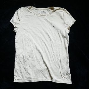 Tommy Hilfiger light yellow short sleeve t shirt